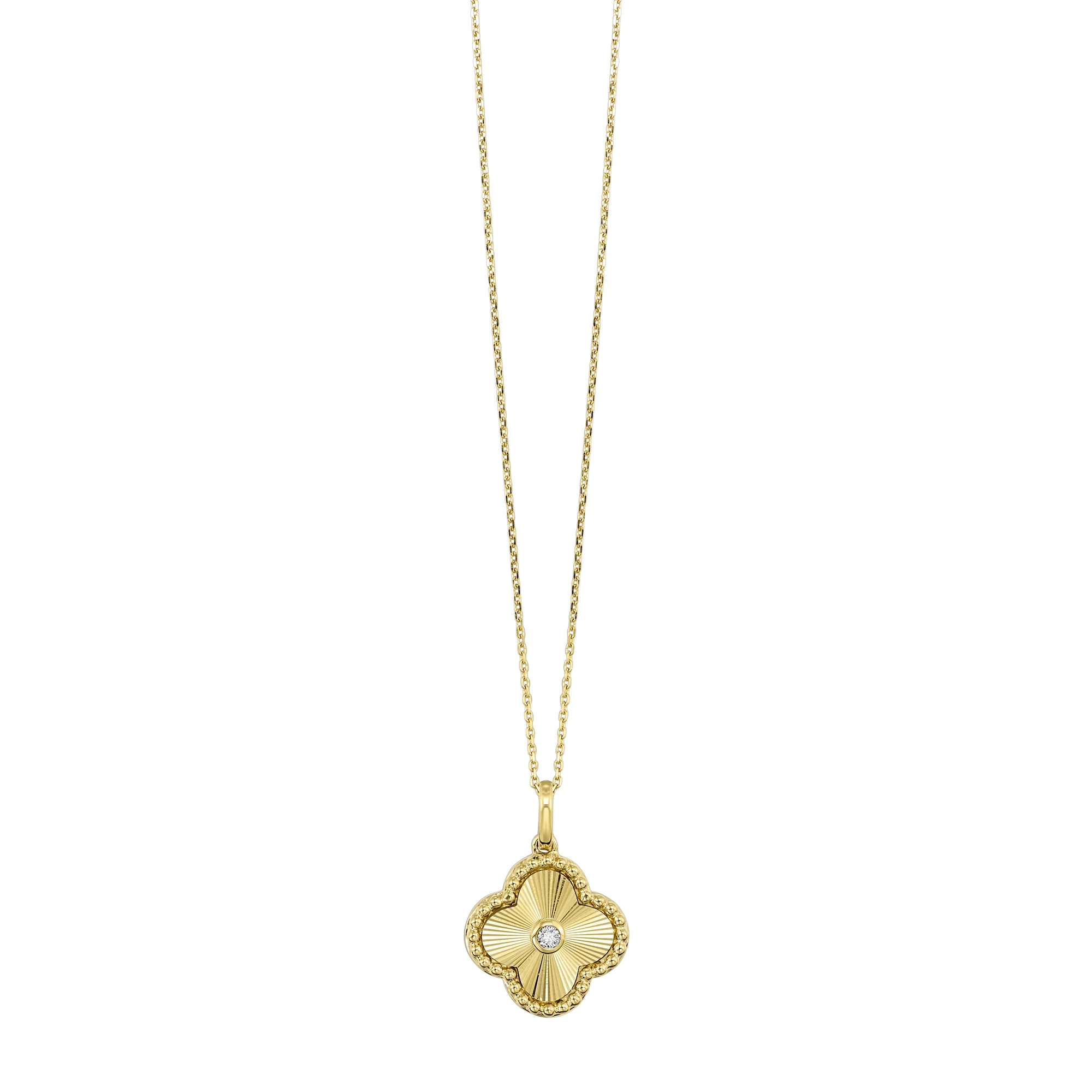 14Kt Yellow Gold Diamond 1/20Ctw Pendant