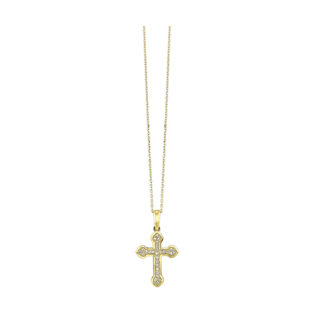 14Kt Yellow Gold Diamond 1/10Ctw Pendant