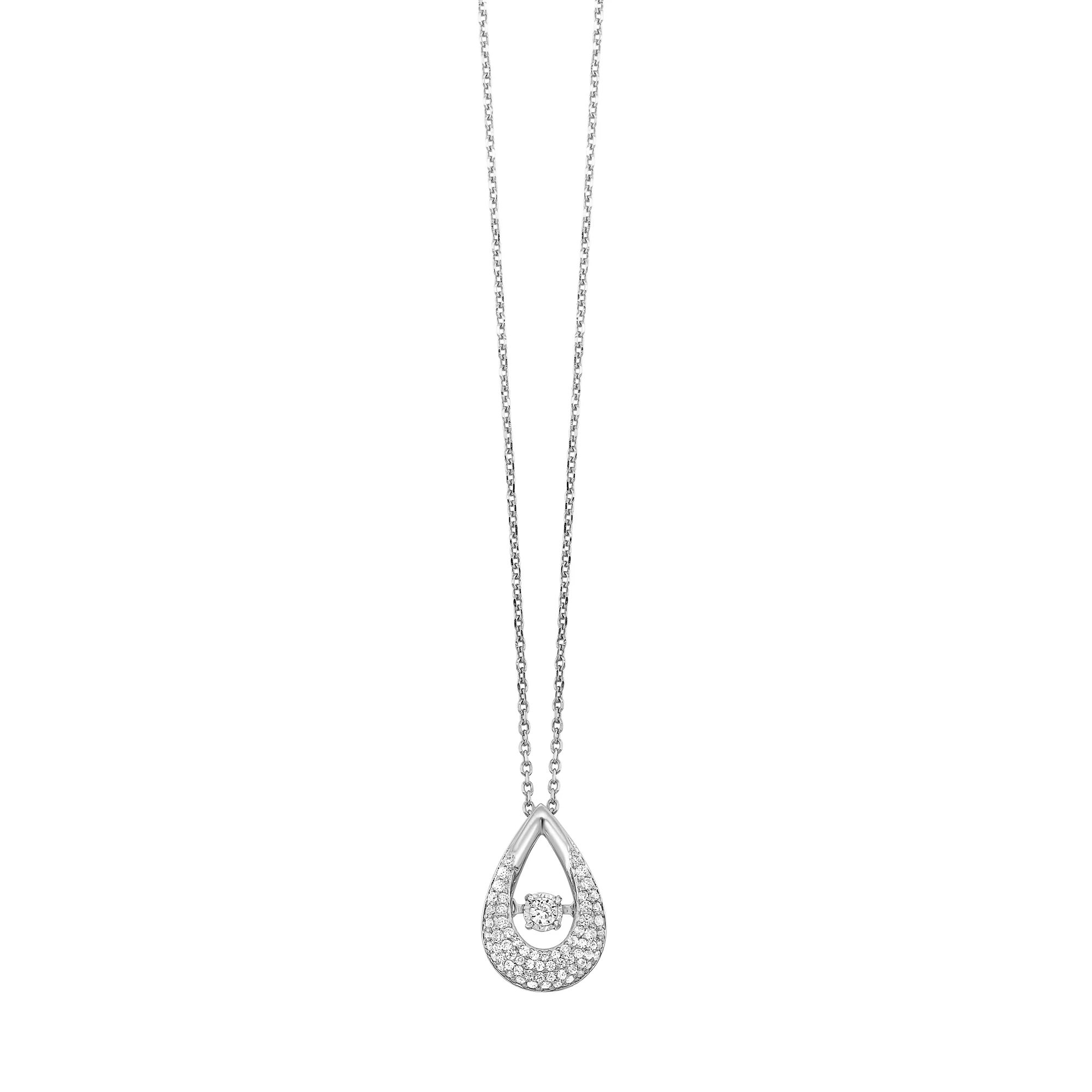 Silver Diamond 1/4Ctw Pendant