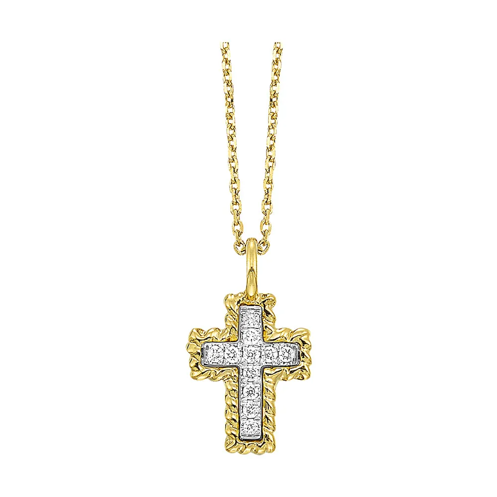 14Kt Yellow Gold Diamond 1/20Ctw Pendant