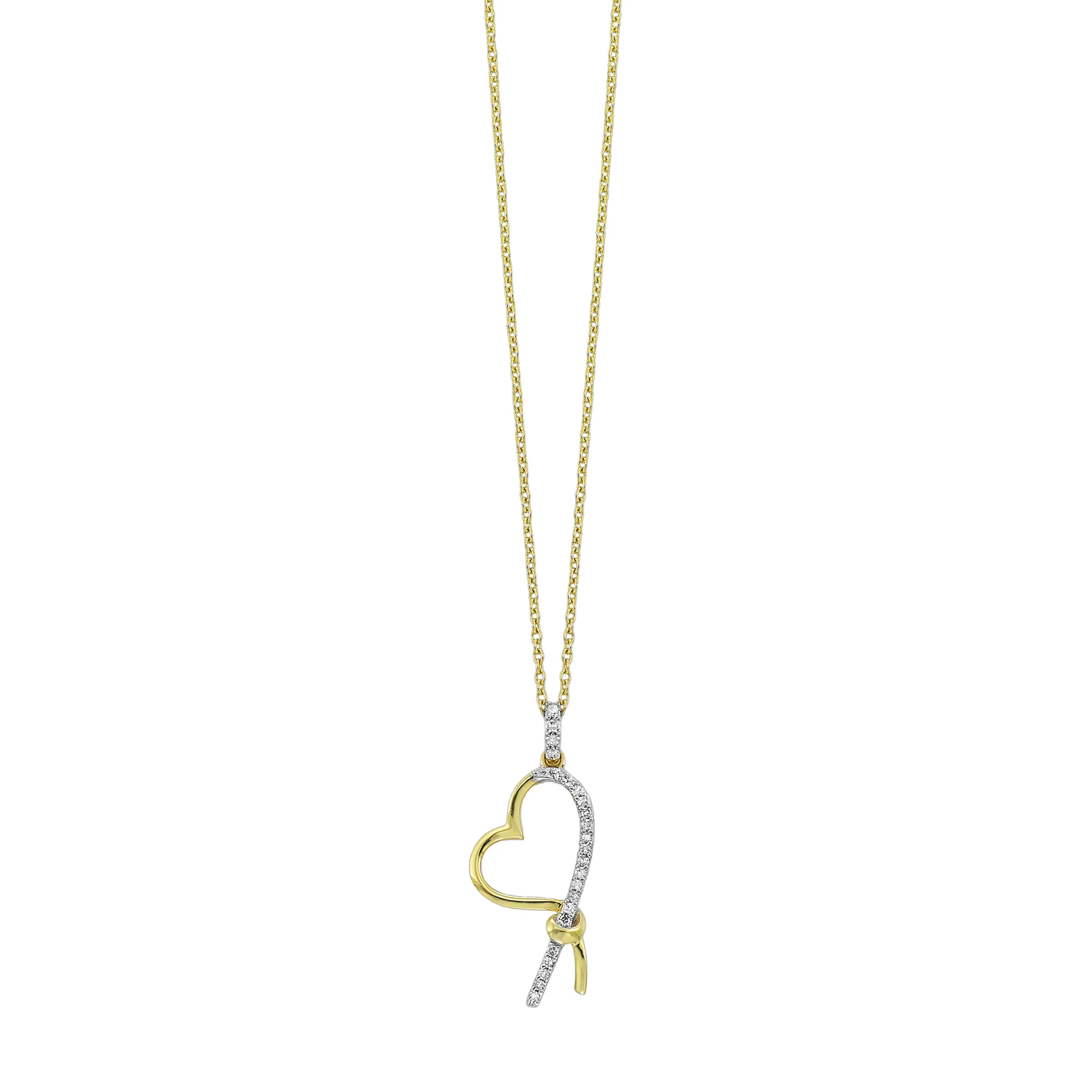 10Kt Yellow Gold Diamond 1/20Ctw Pendant