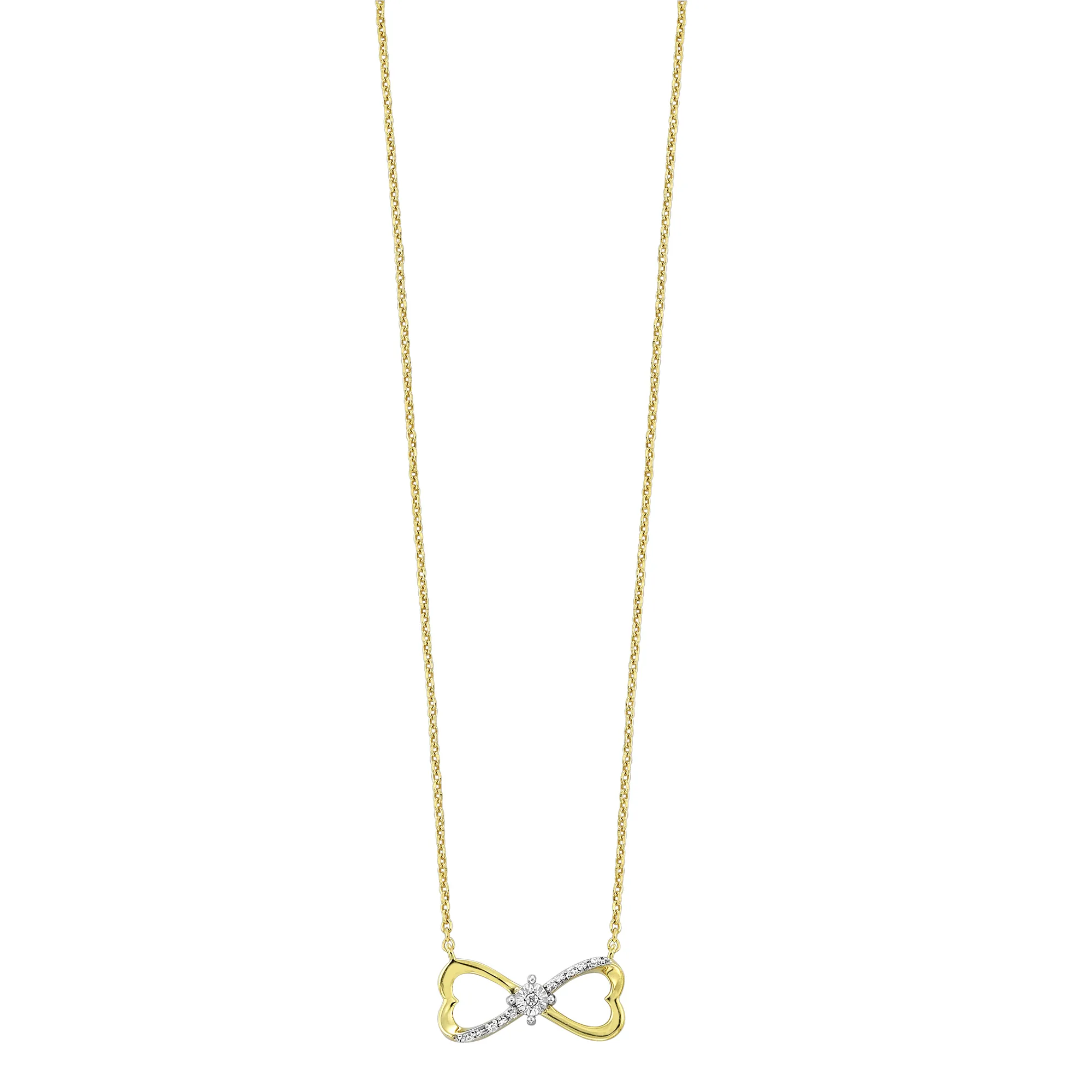 10Kt Yellow Gold Diamond 1/20CTW Pendant