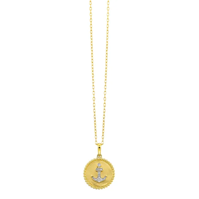 14Kt Yellow Gold Diamond 1/15Ctw Pendant