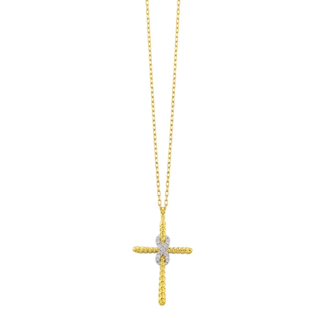 14Kt Yellow Gold Diamond 1/12Ctw Pendant