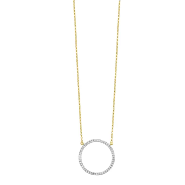 10Kt Yellow Gold Diamond 1/5Ctw Pendant