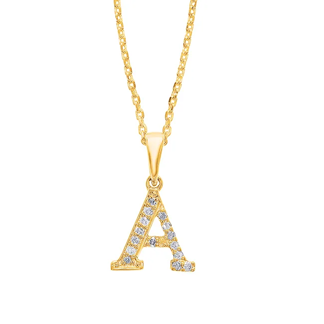 10Kt Yellow Gold Diamond 1/25Ctw Pendant