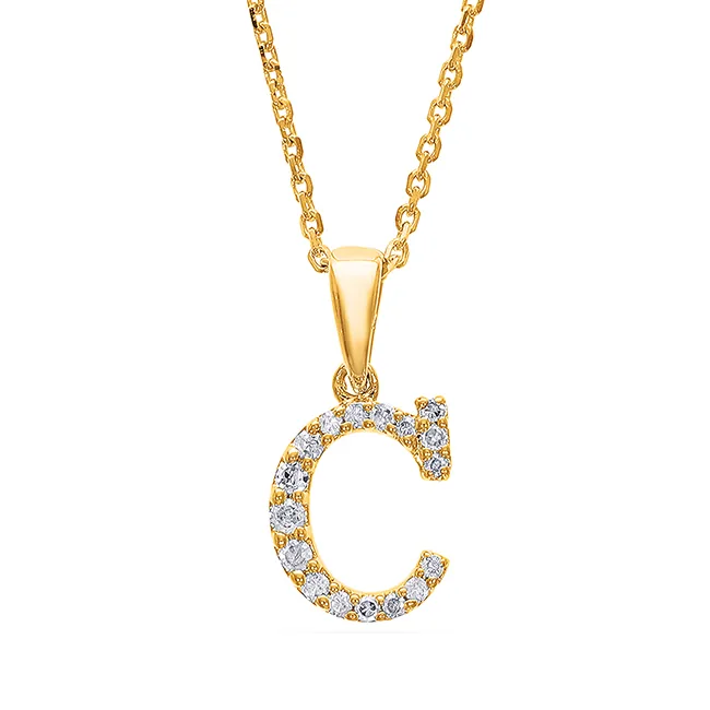 10Kt Yellow Gold Diamond 1/20Ctw Pendant