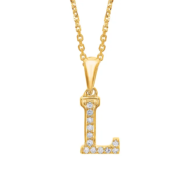 10Kt Yellow Gold Diamond 1/50Ctw Pendant