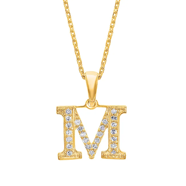 10Kt Yellow Gold Diamond 1/20Ctw Pendant