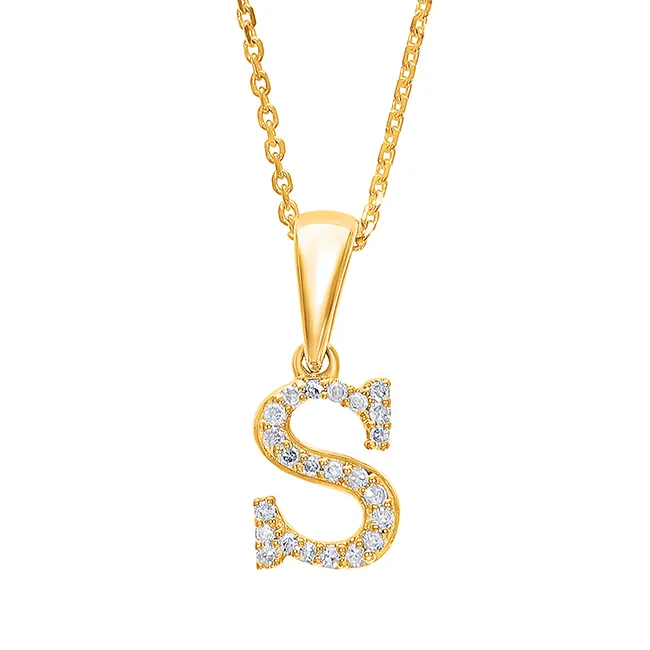 10Kt Yellow Gold Diamond 1/20Ctw Pendant