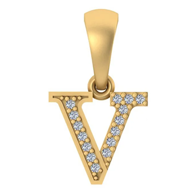 10Kt Yellow Gold Diamond 1/20Ctw Pendant