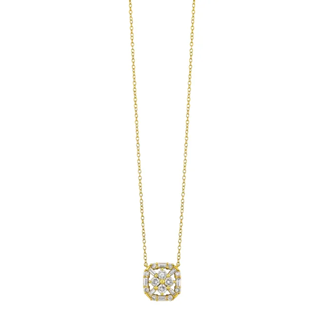 14Kt Yellow Gold Diamond 3/4Ctw Pendant