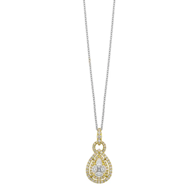 14Kt Yellow Gold Diamond 3/4Ctw Pendant