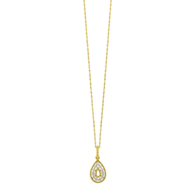 10Kt Yellow Gold Diamond 1/7Ctw Pendant