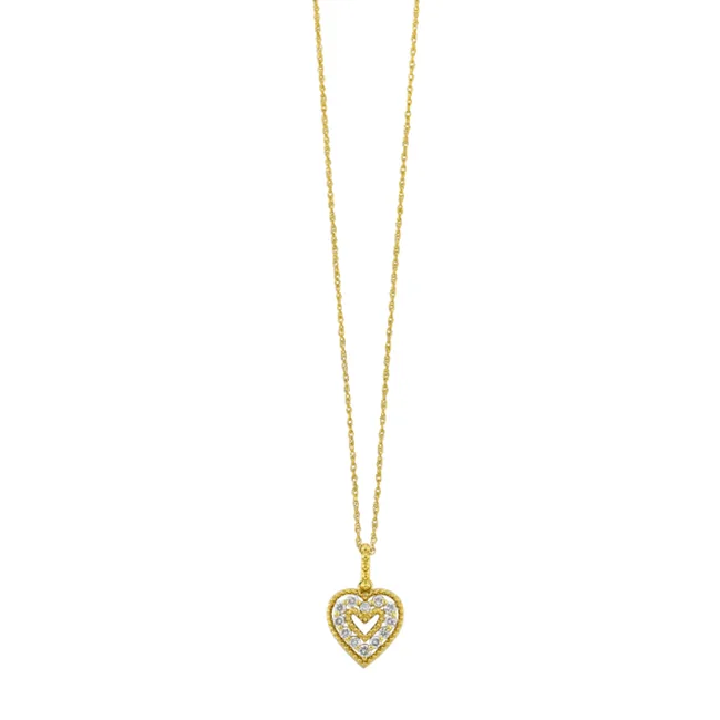 10Kt Yellow Gold Diamond 1/6Ctw Pendant