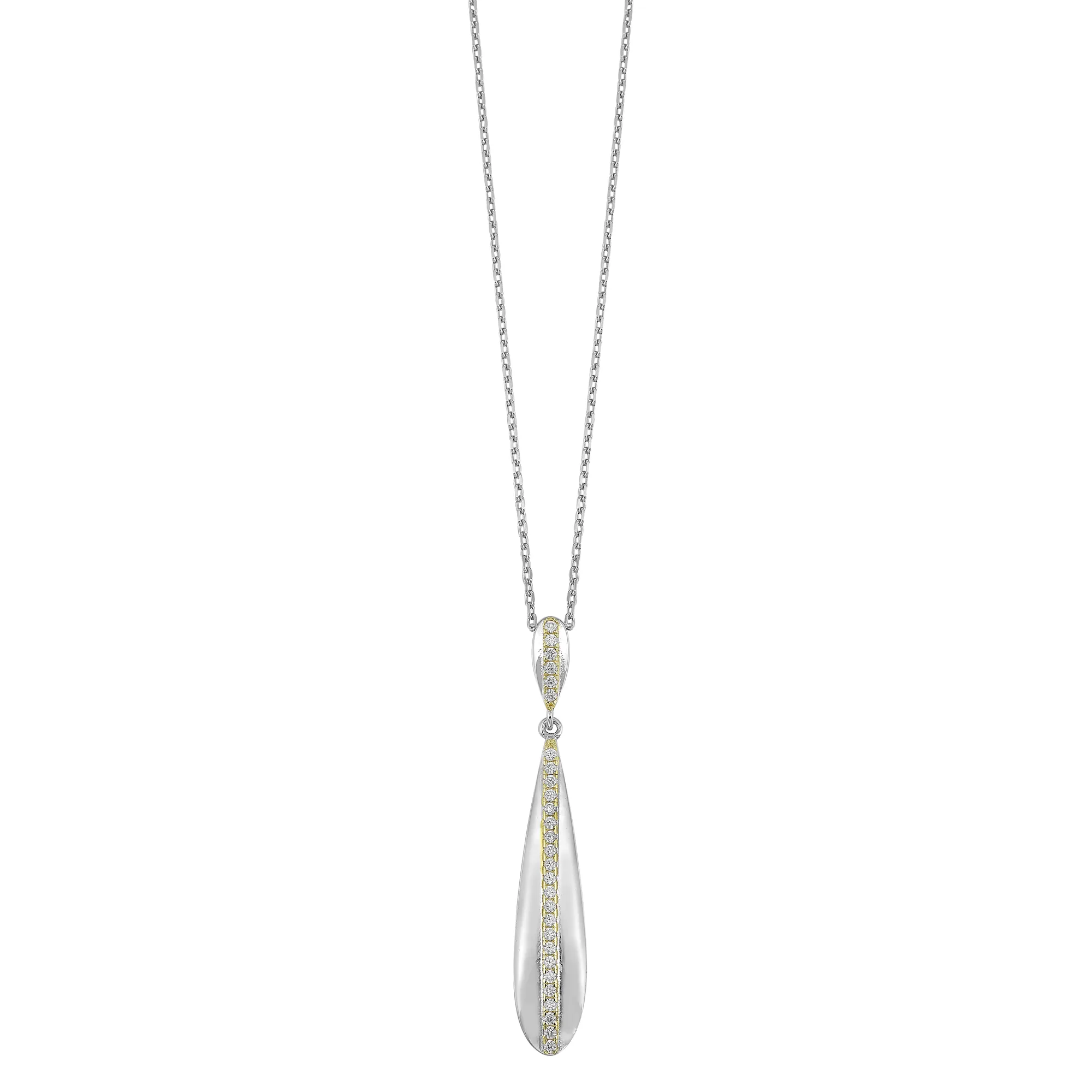 Silver White Yellow Pendant