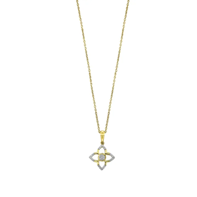 10Kt Yellow Gold Diamond 1/20Ctw Pendant