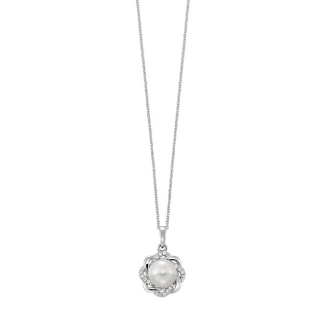Silver White Pearl Pendant