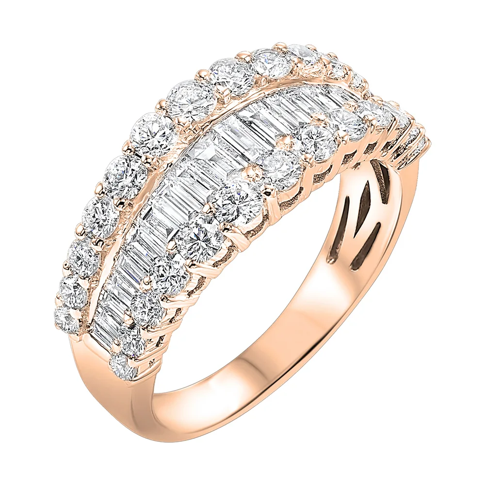 14Kt Rose Gold Diamond 1Ctw Ring view 2