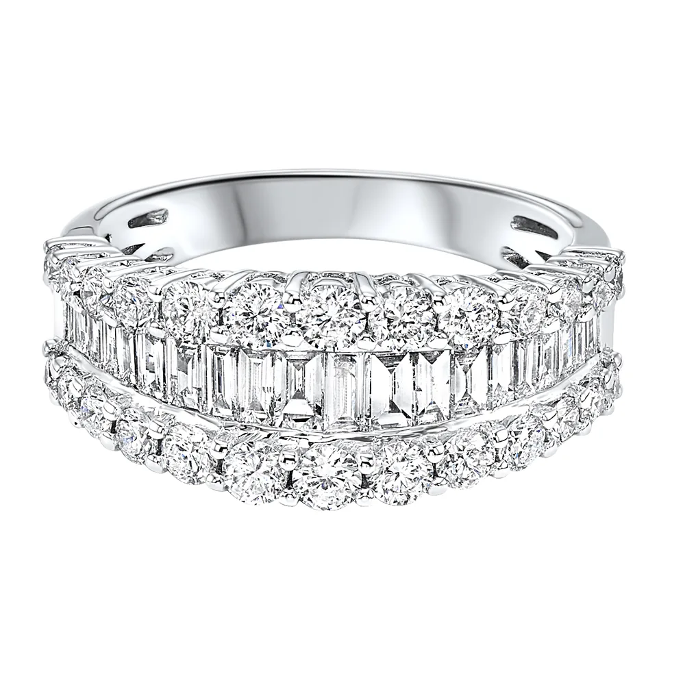 14Kt White Gold Diamond 2 1/4Ctw Ring view 3
