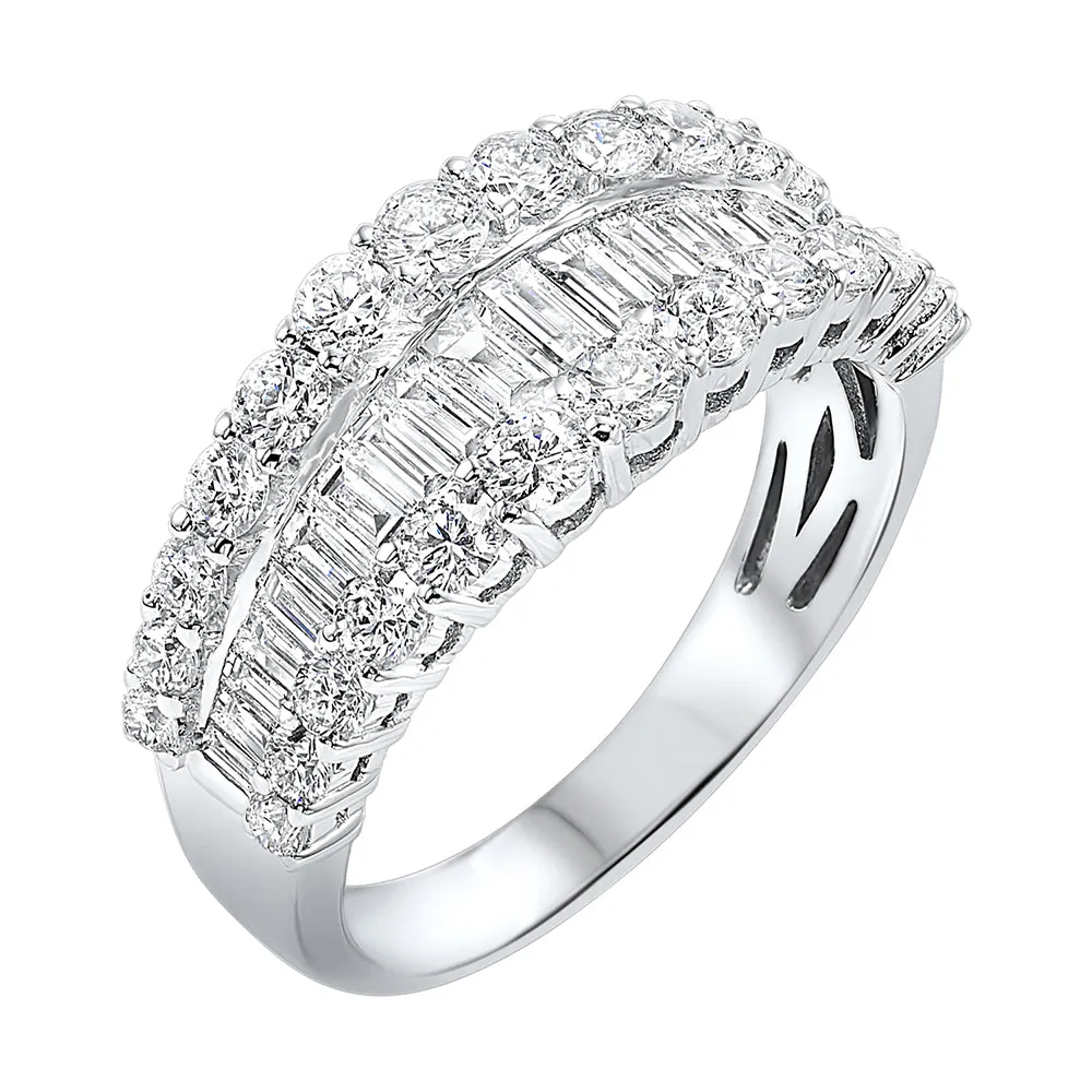 14Kt White Gold Diamond 2 1/4Ctw Ring