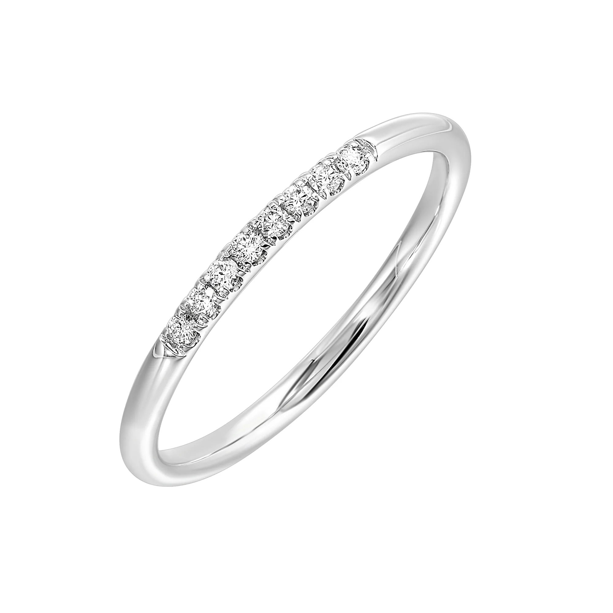 14Kt White Gold Diamond 1/12Ctw Ring view 2