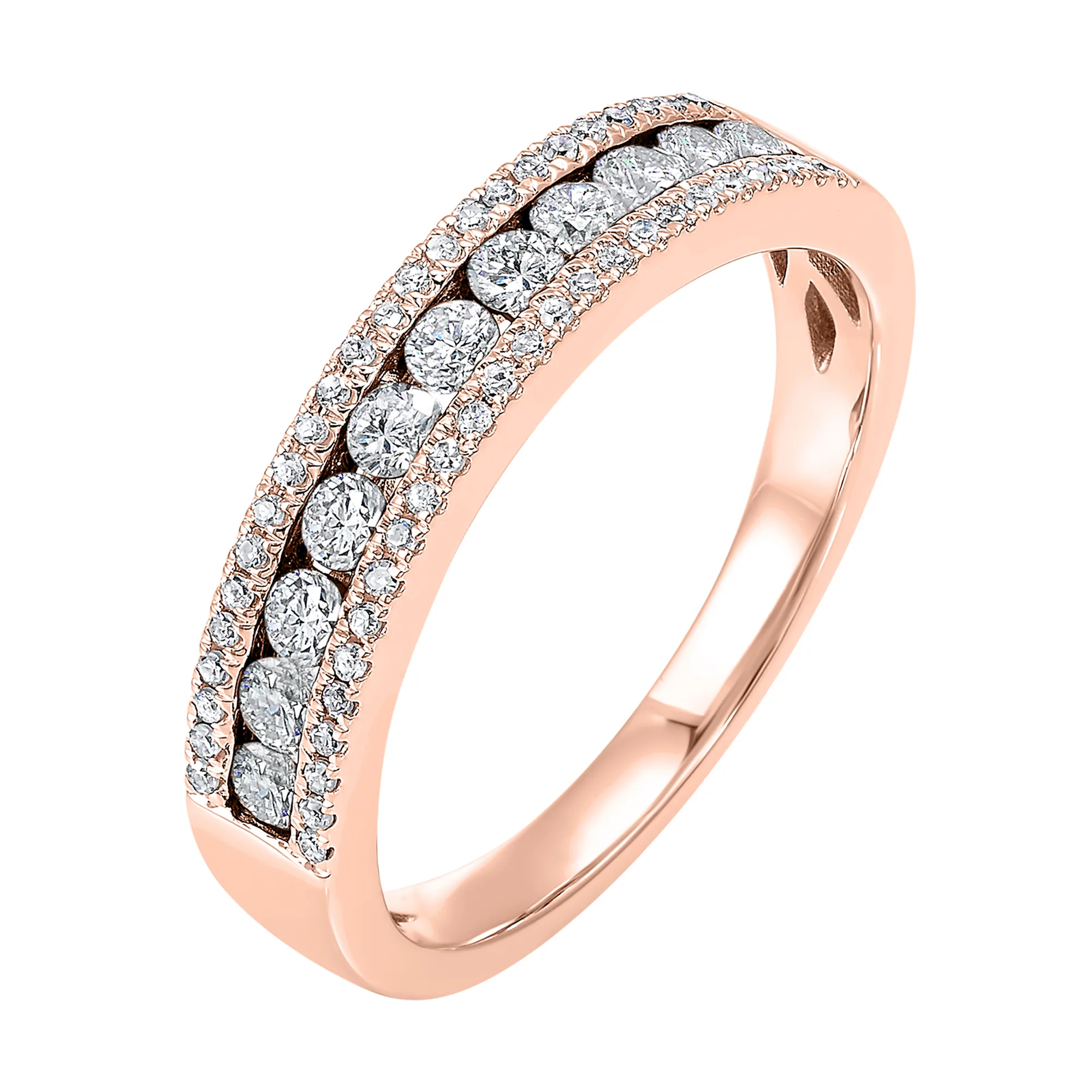14Kt Rose Gold Diamond 1/2Ctw Ring view 2