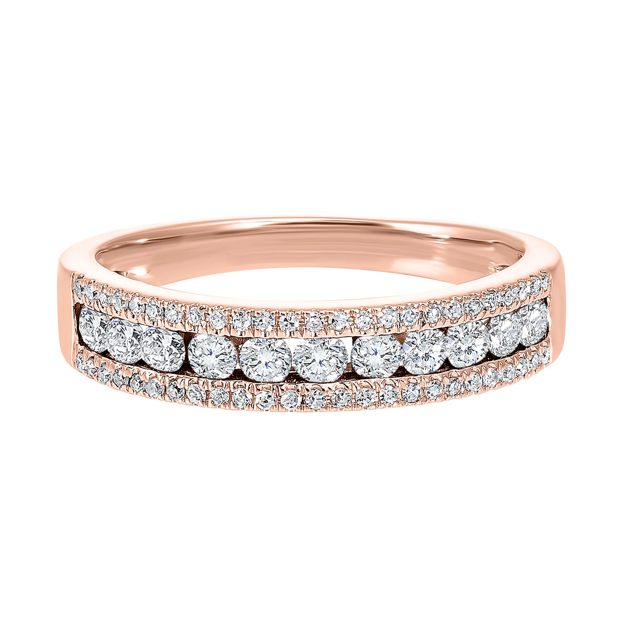 14Kt Rose Gold Diamond 1/2Ctw Ring