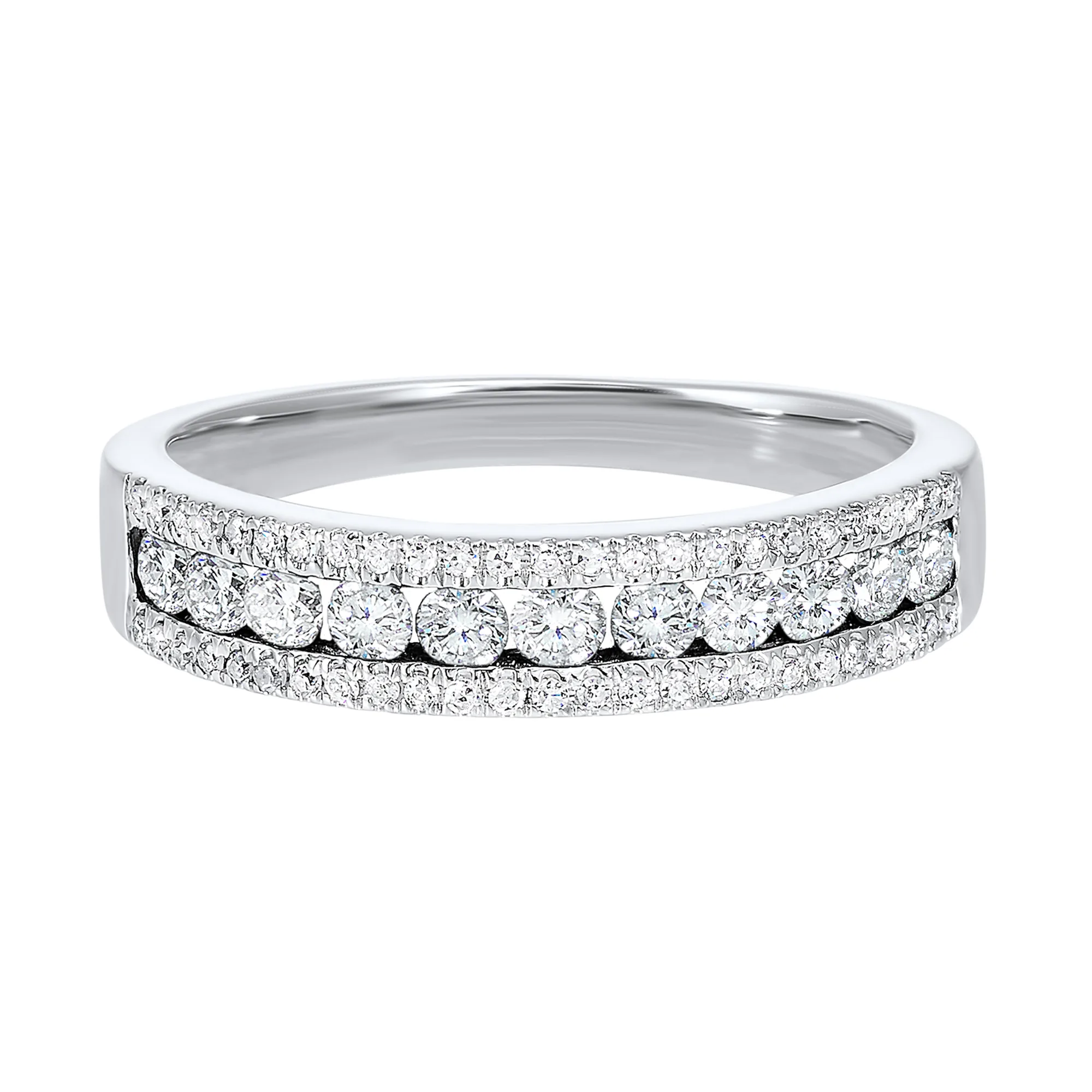 14Kt White Gold Diamond 1/2Ctw Ring view 2