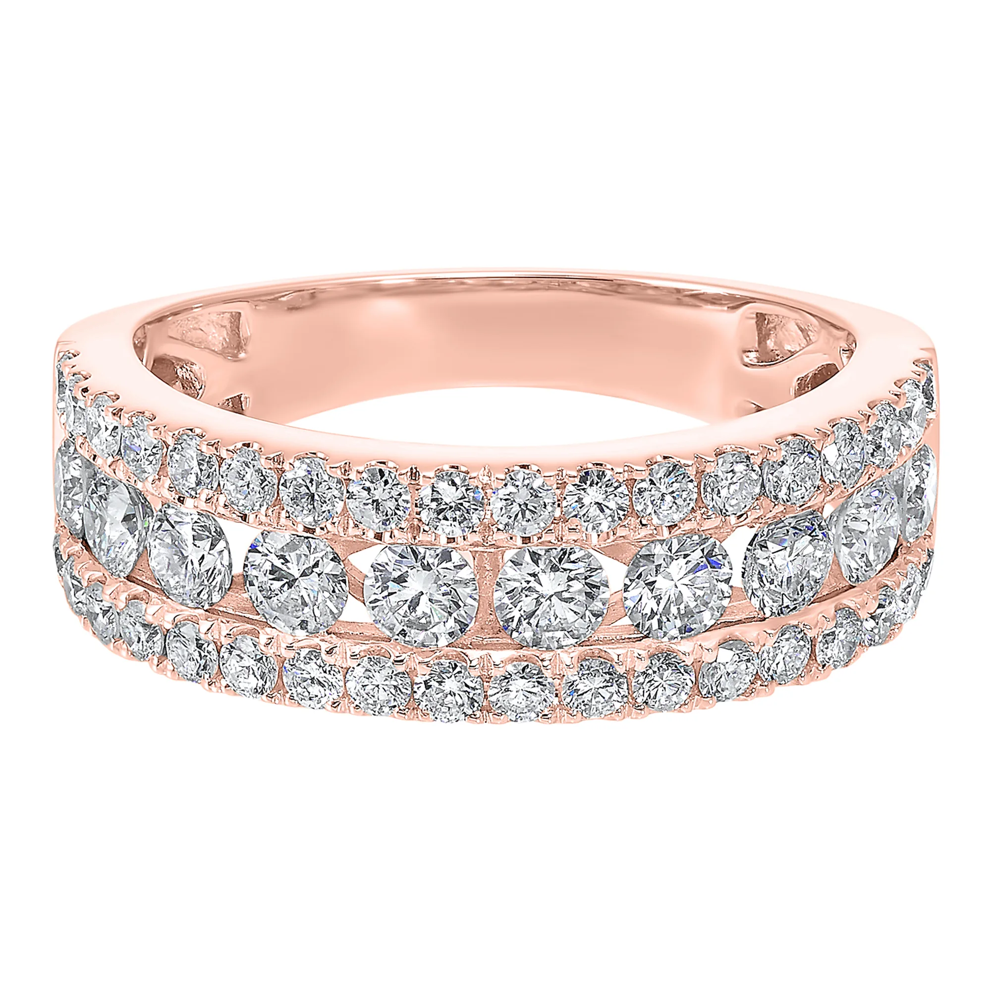 14Kt Rose Gold Diamond 1Ctw Ring