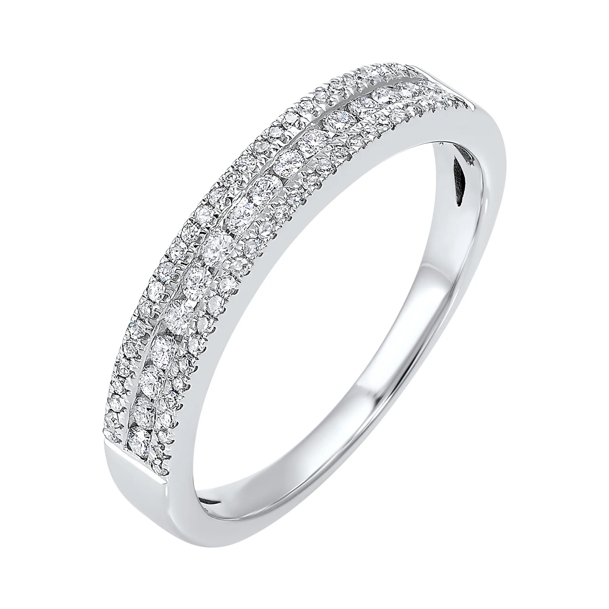 14Kt White Gold Diamond 1/4Ctw Ring