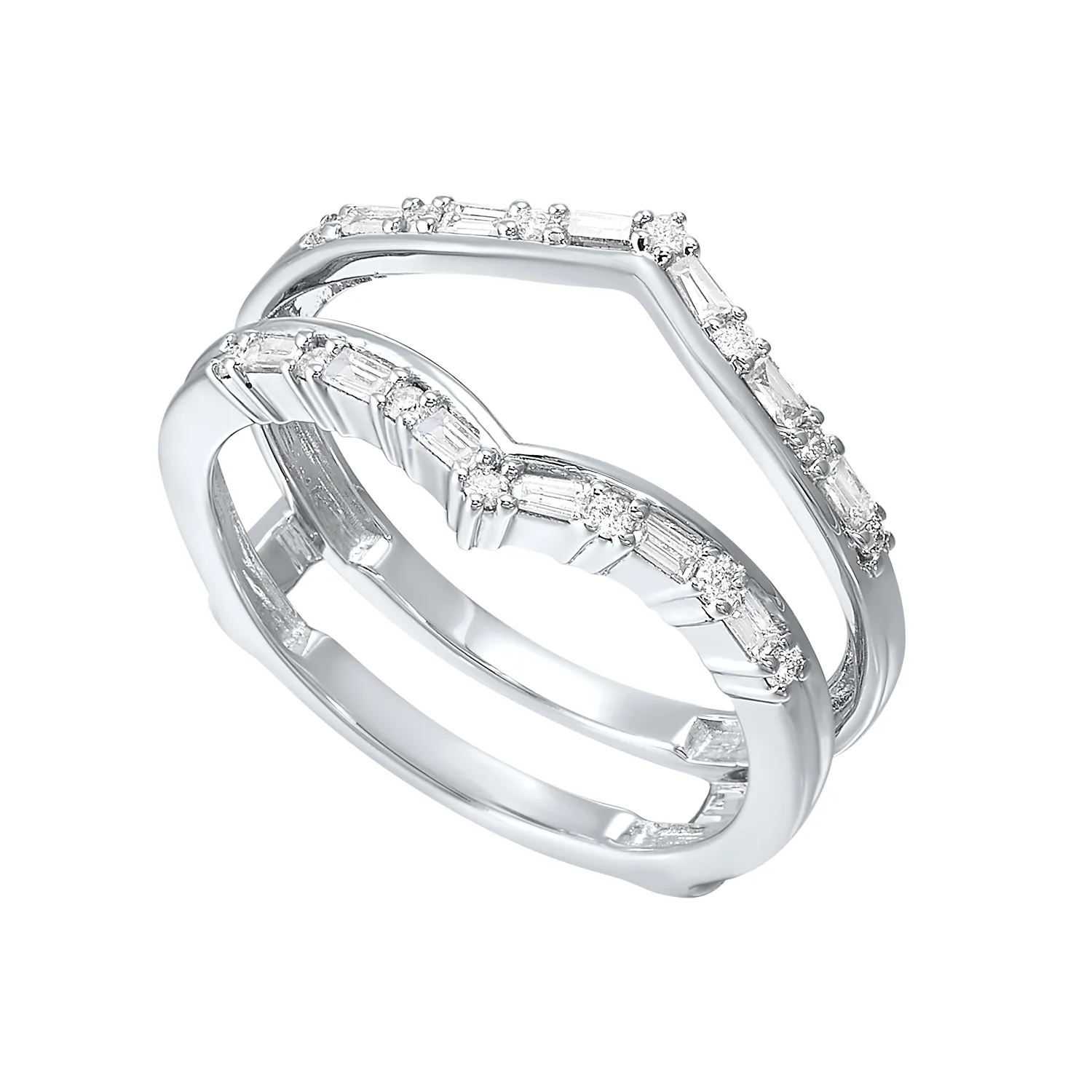 14Kt White Gold Diamond 1/4Ctw Ring view 2