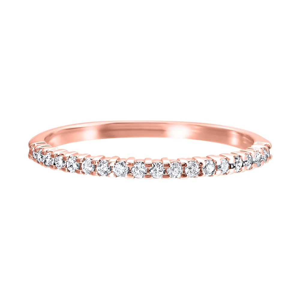 14Kt Rose Gold Diamond 1/7Ctw Ring