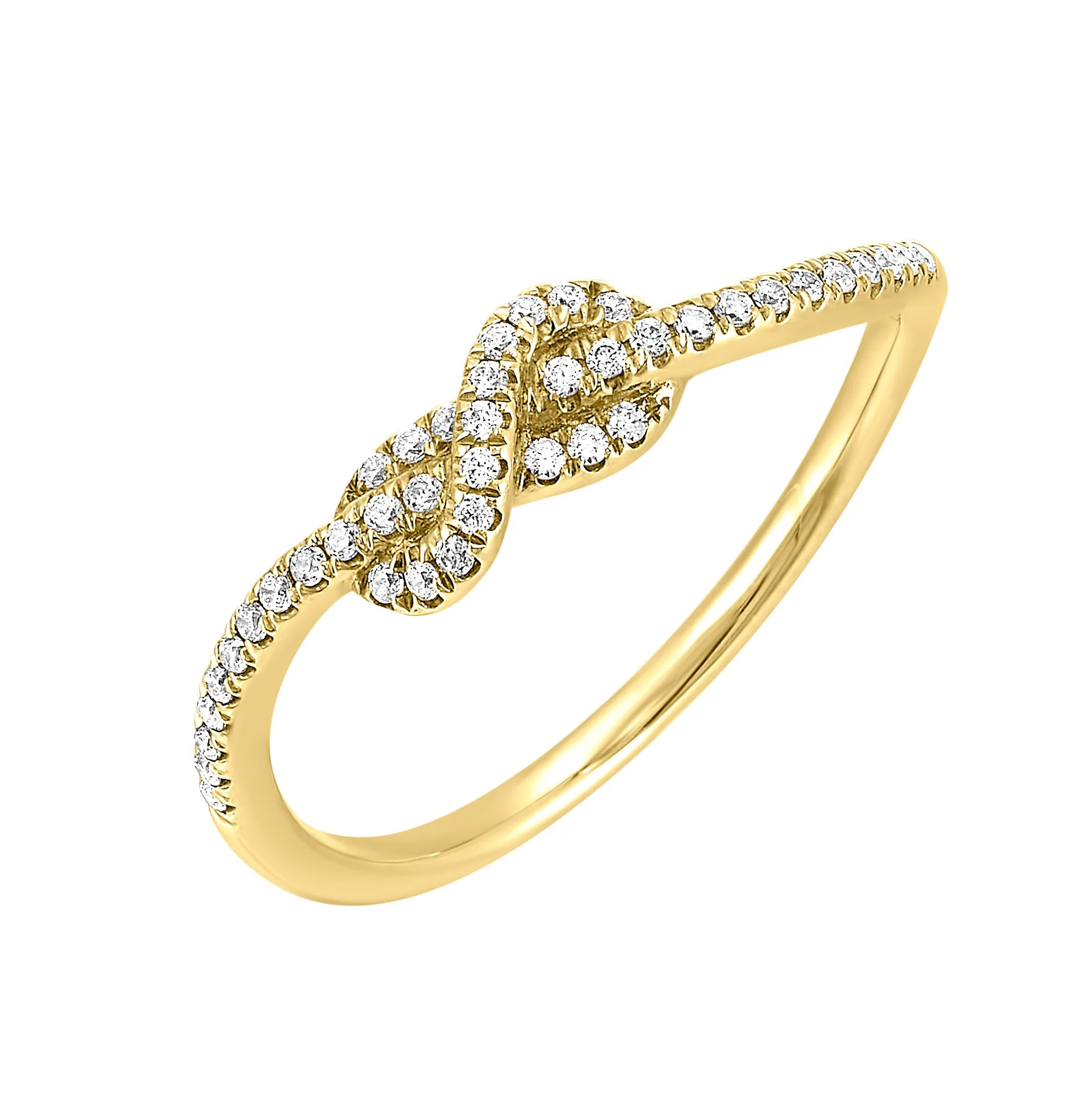 14Kt Yellow Gold Diamond 1/8Ctw Ring view 2