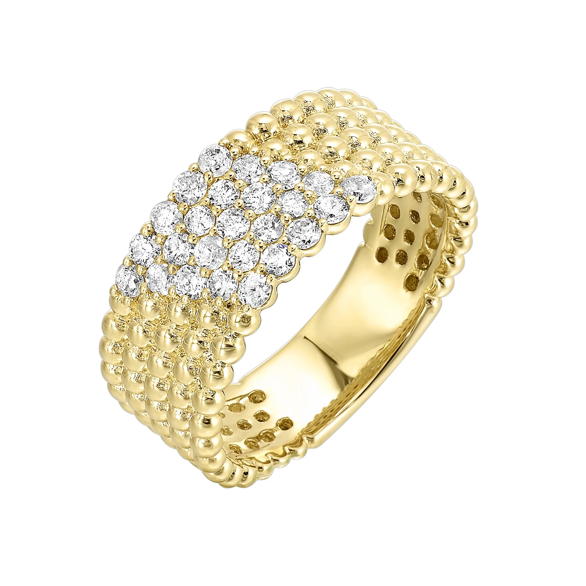 14Kt Yellow Gold Diamond 1/2Ctw Ring view 2