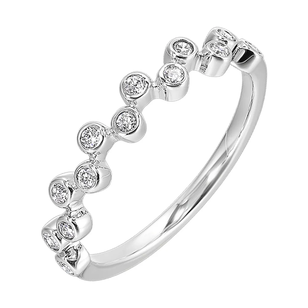 14Kt White Gold Diamond 1/5Ctw Ring