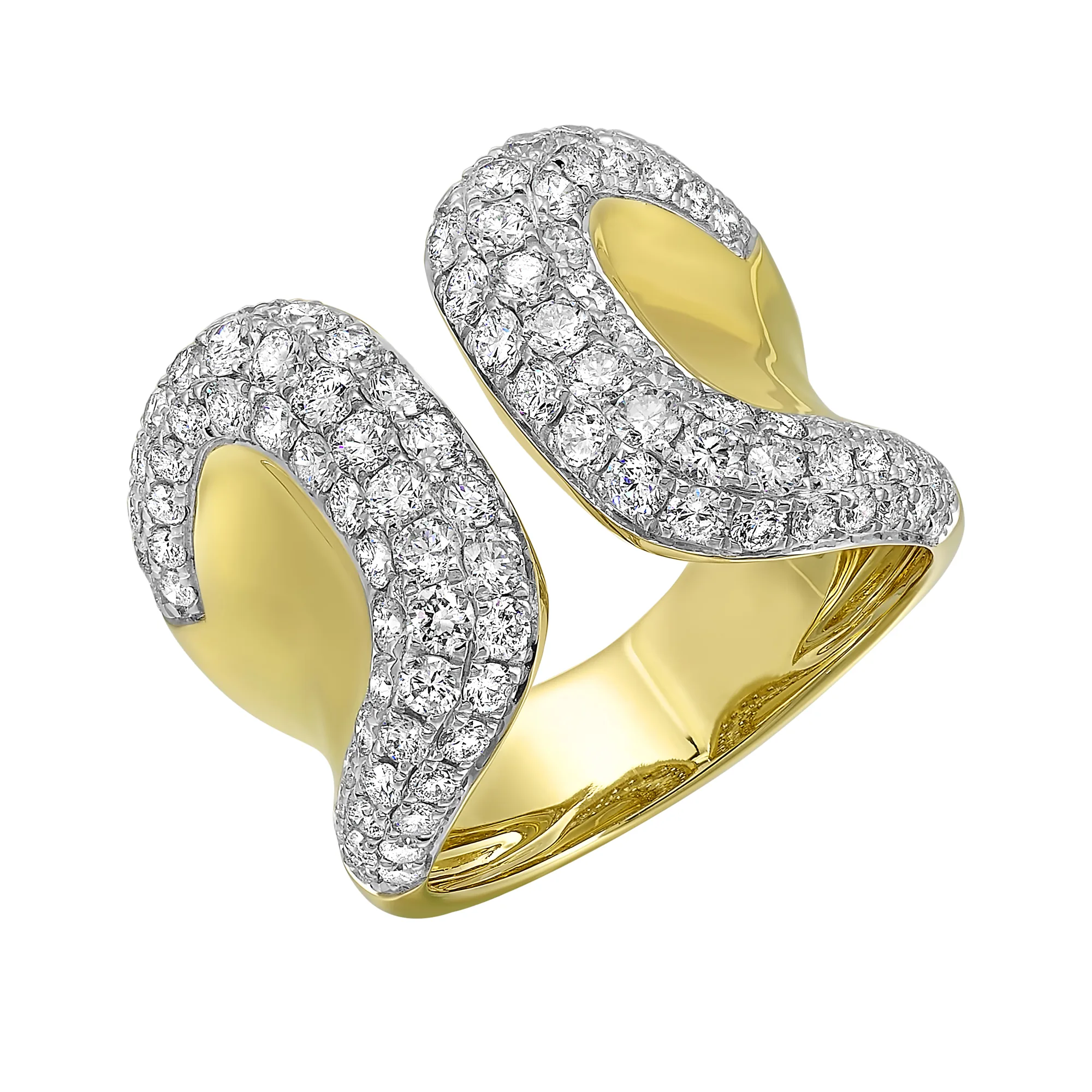 14Kt Yellow Gold Diamond 2Ctw Ring view 2