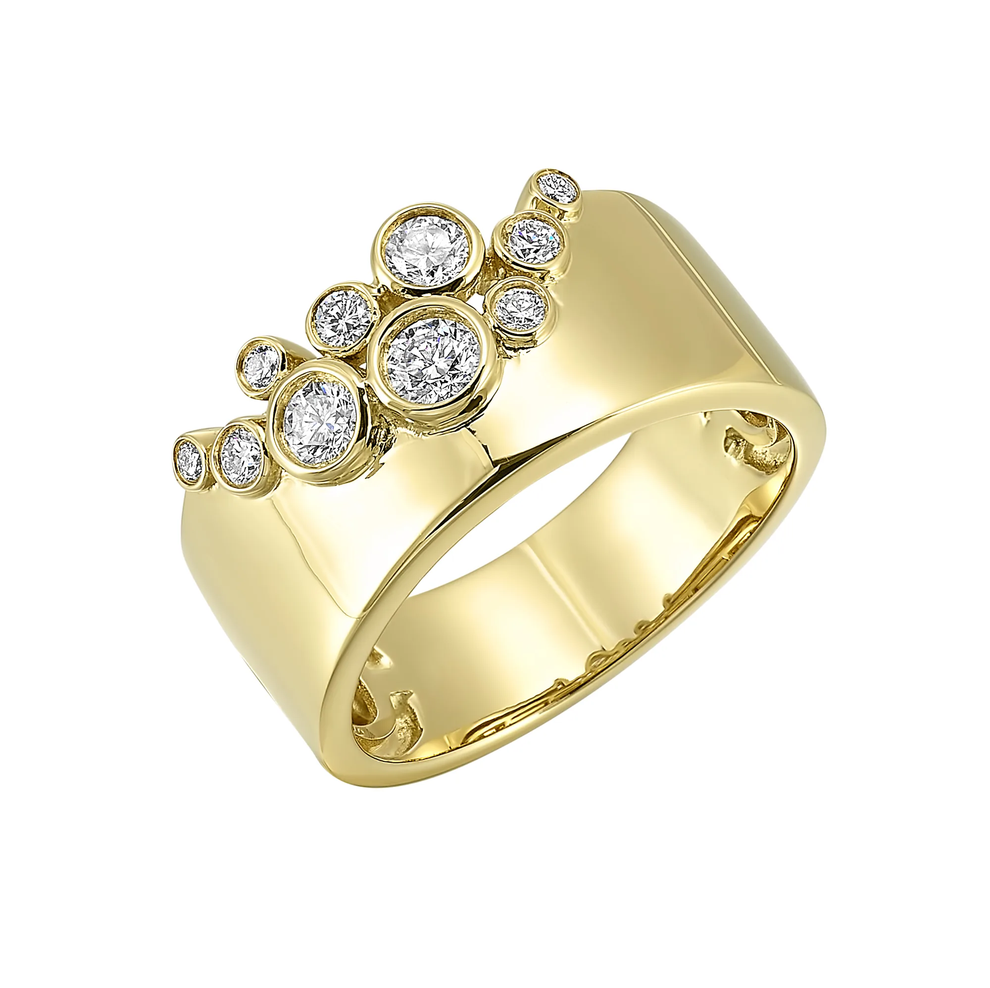 14Kt Yellow Gold Diamond 3/8Ctw Ring view 2