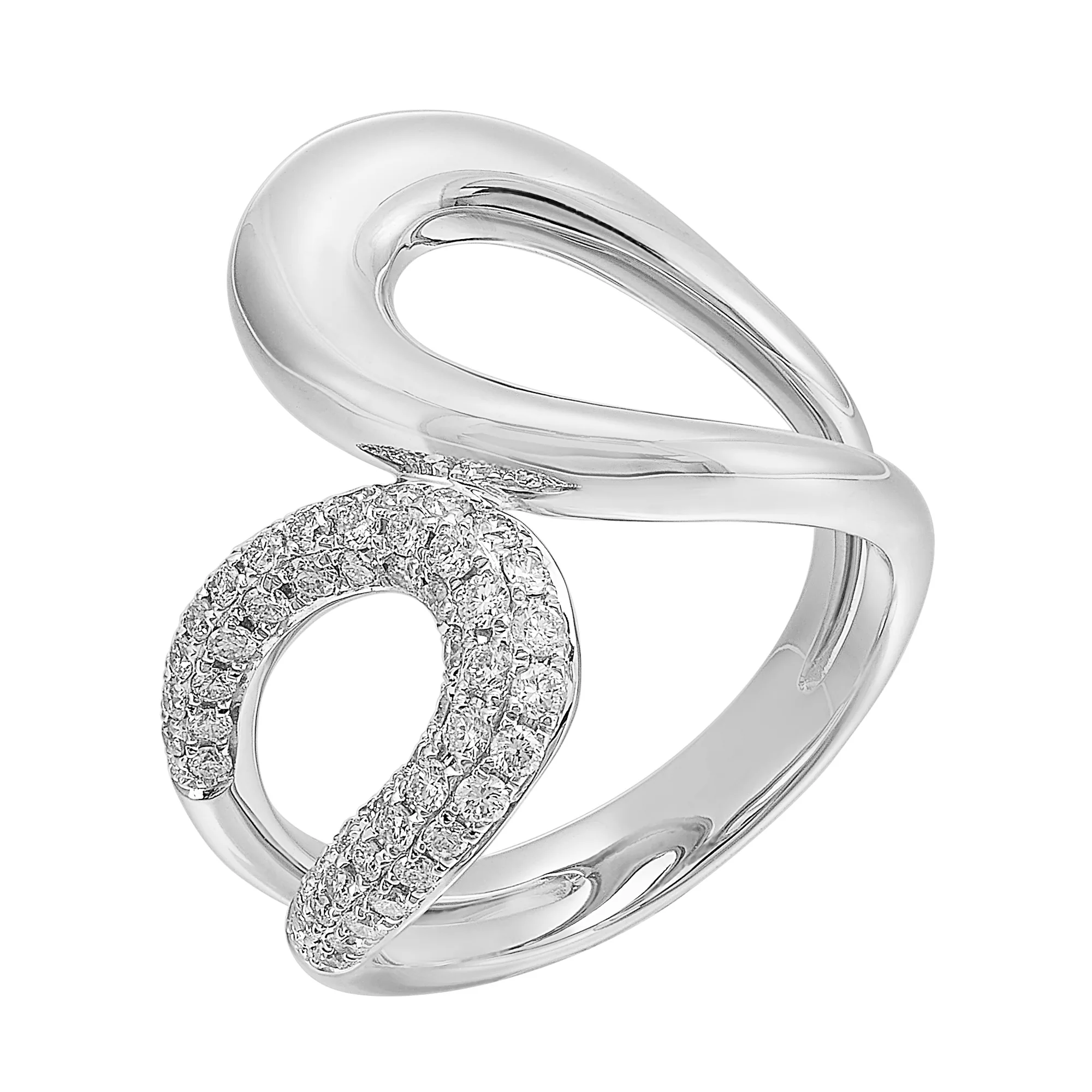 14Kt White Gold Diamond 1/2Ctw Ring view 2