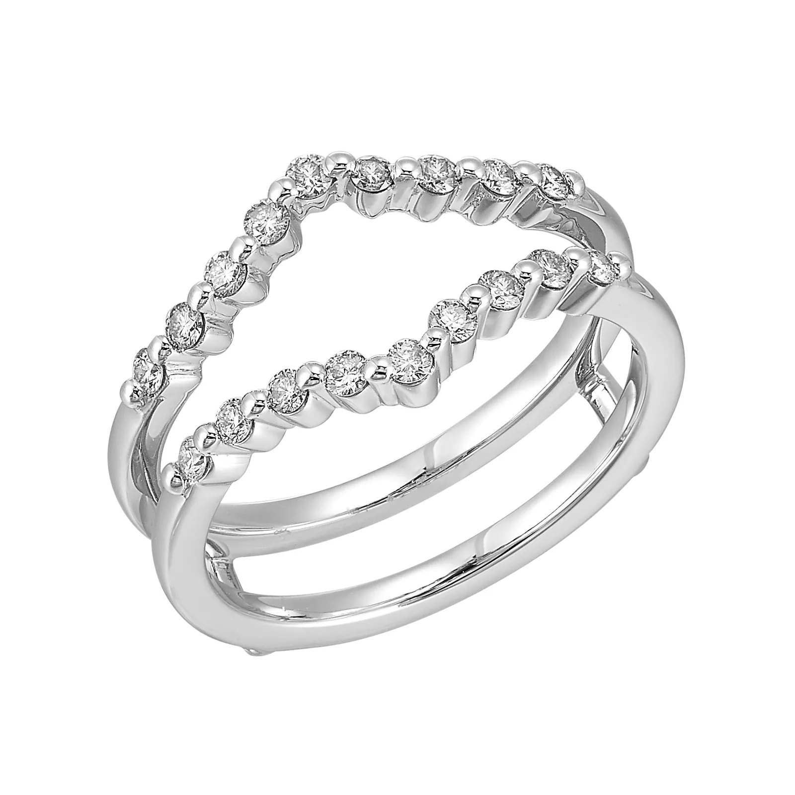 14Kt White Gold Diamond 1/3Ctw Ring view 2