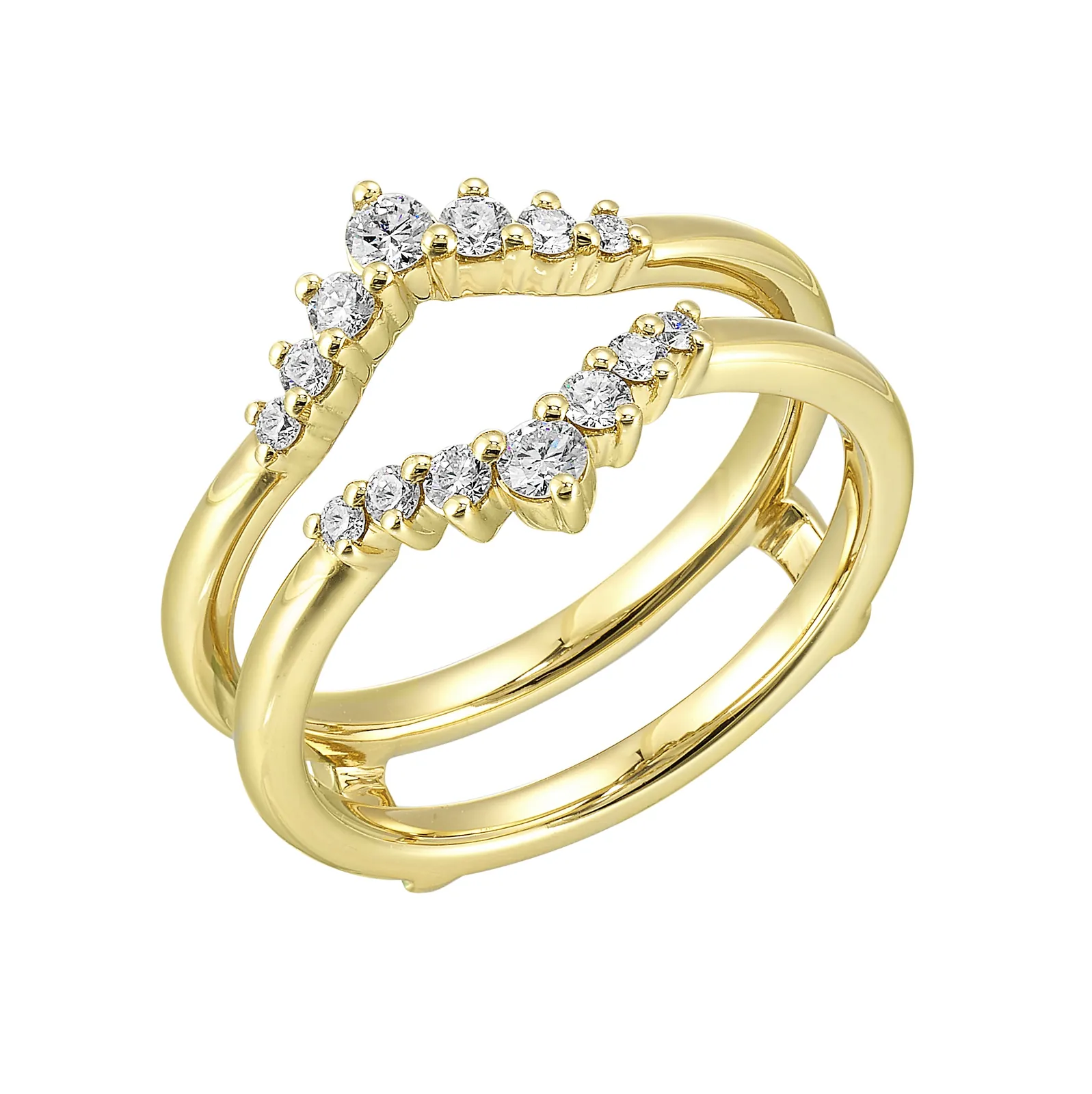 14Kt Yellow Gold Diamond 1/3Ctw Ring view 2