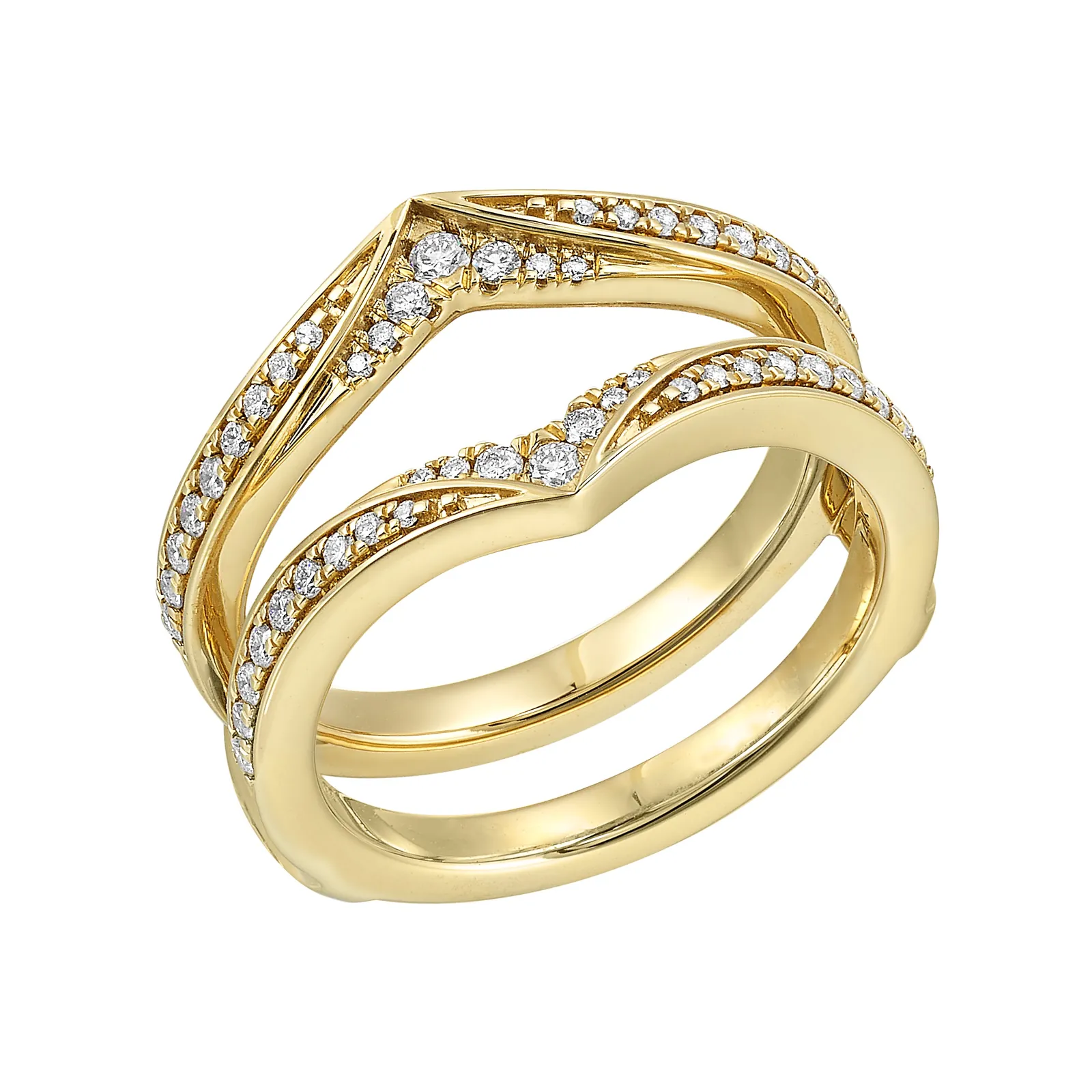 14Kt Yellow Gold Diamond 1/3Ctw Ring view 2
