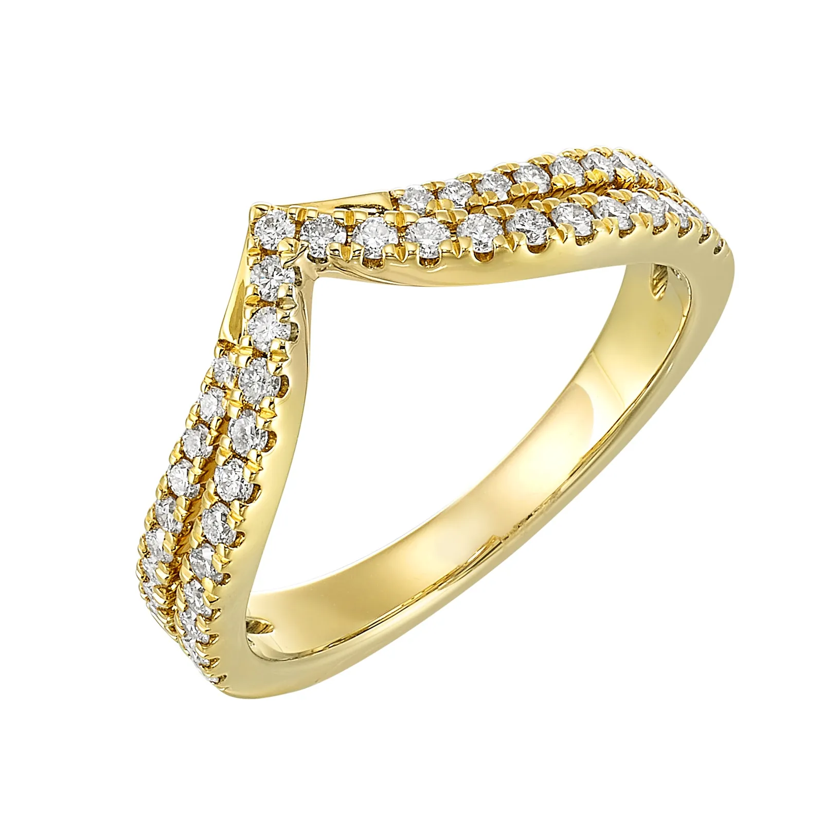 14Kt Yellow Gold Diamond 3/8Ctw Ring view 2