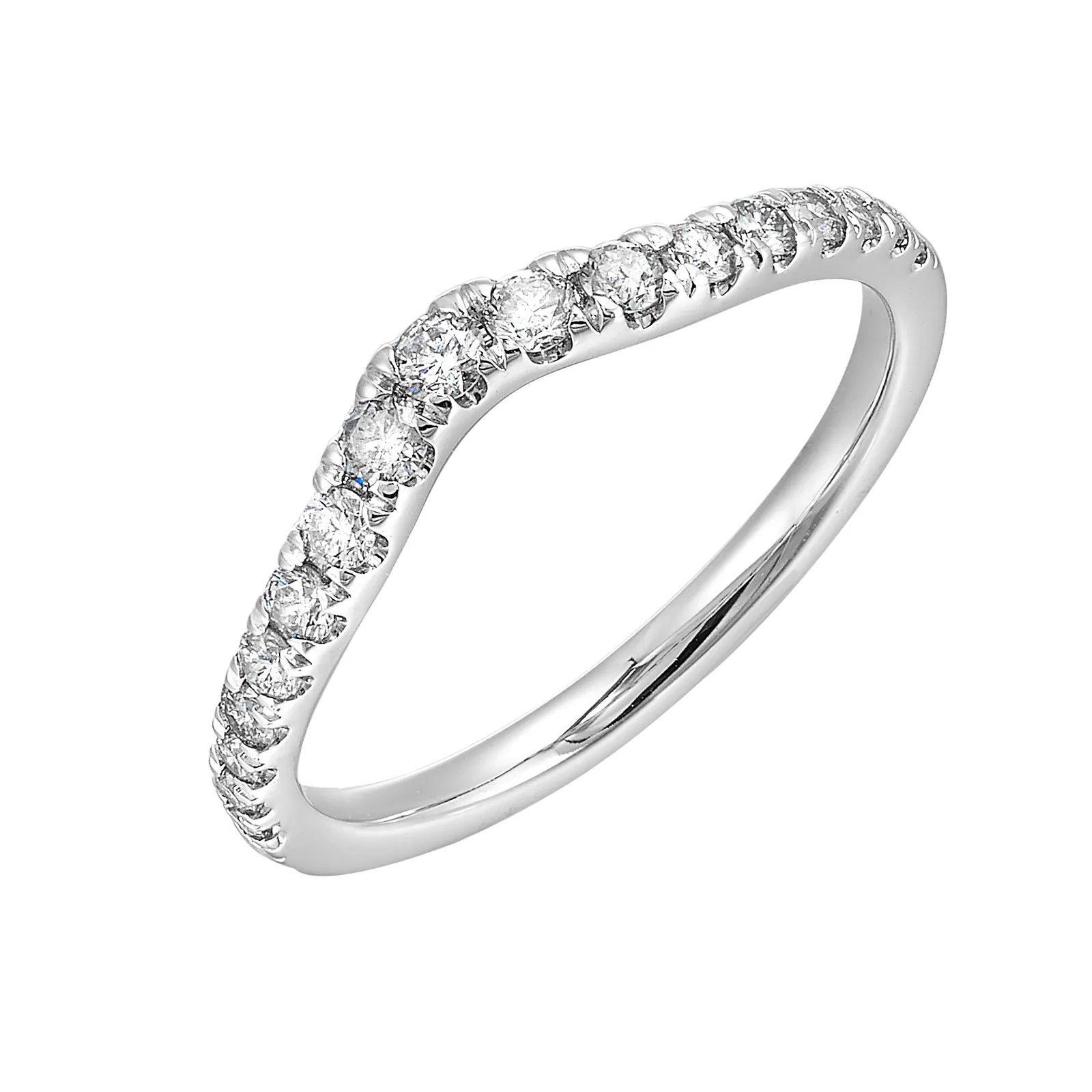 14Kt White Gold Diamond 1/3Ctw Ring view 2