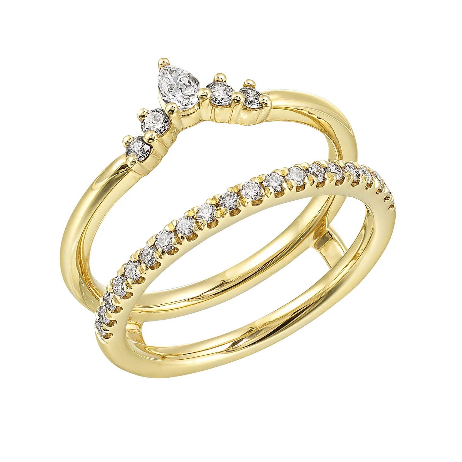 14Kt Yellow Gold Diamond 3/8Ctw Ring view 2