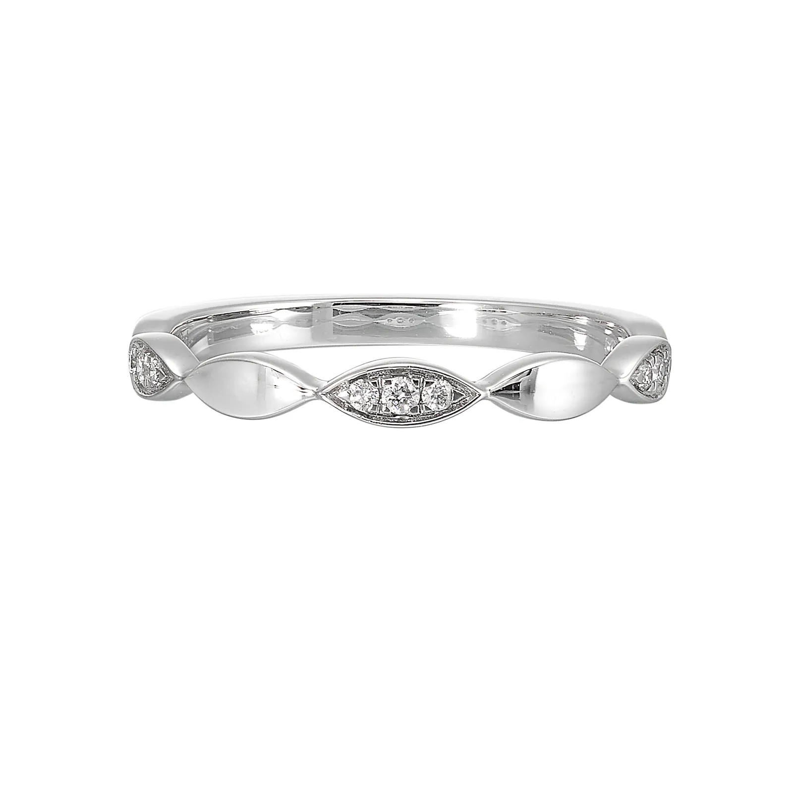 14Kt White Gold Diamond 1/15Ctw Ring