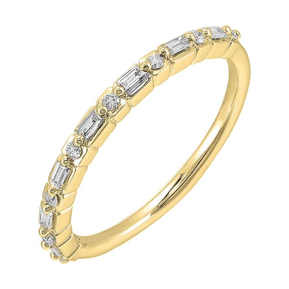 14Kt Yellow Gold Diamond 1/5Ctw Ring