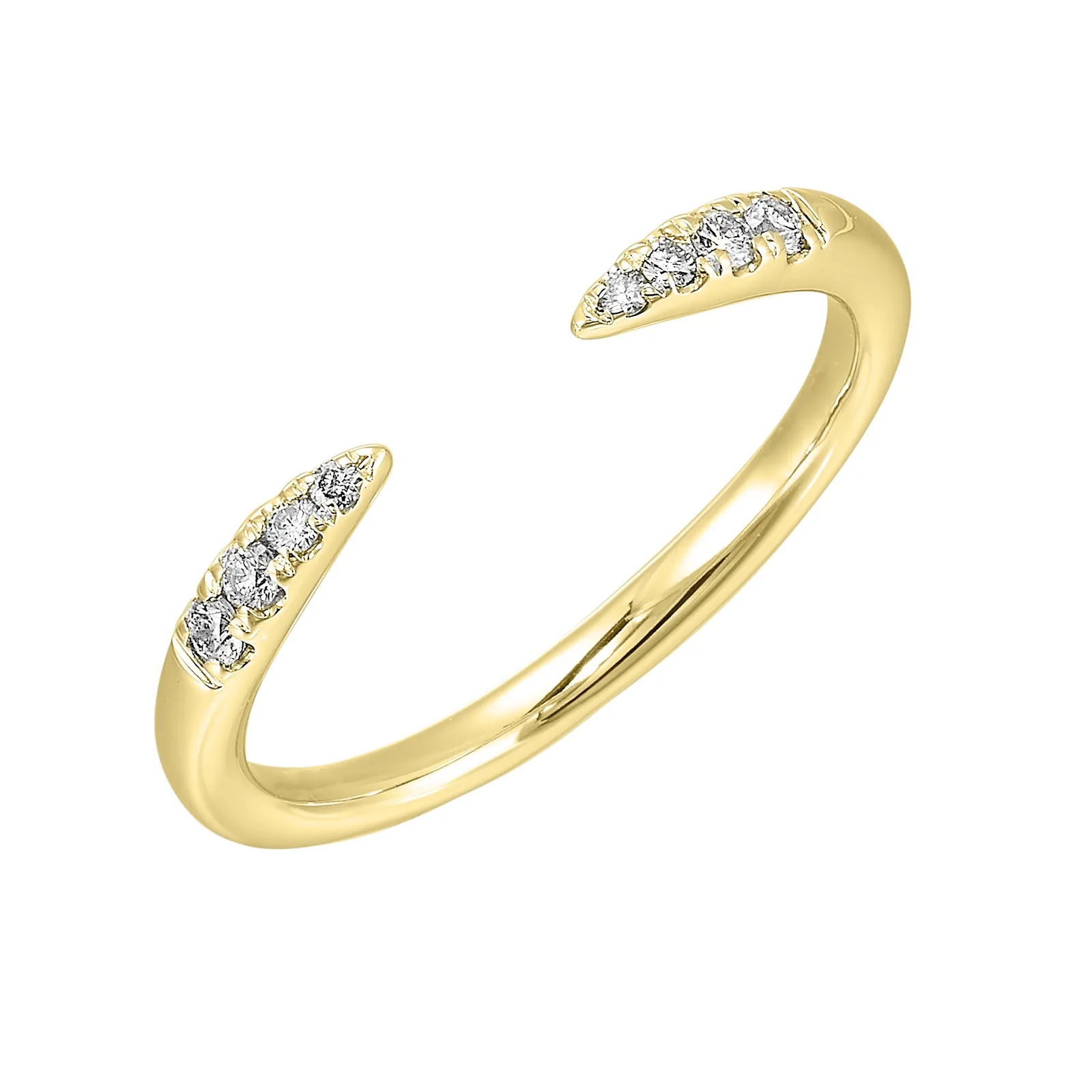 14Kt Yellow Gold Diamond 1/10Ctw Ring view 2