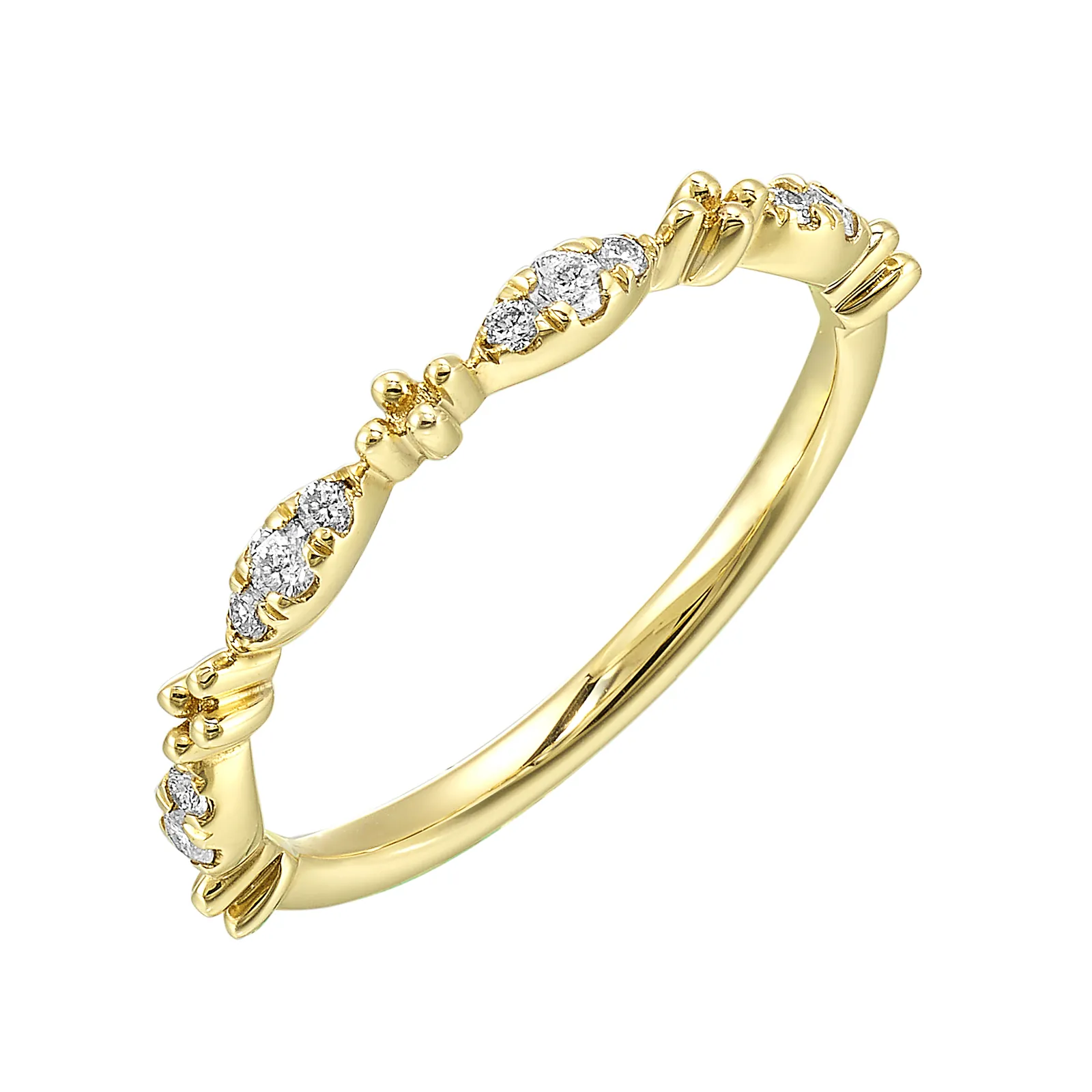14Kt White Gold Diamond 1/7Ctw Ring view 2