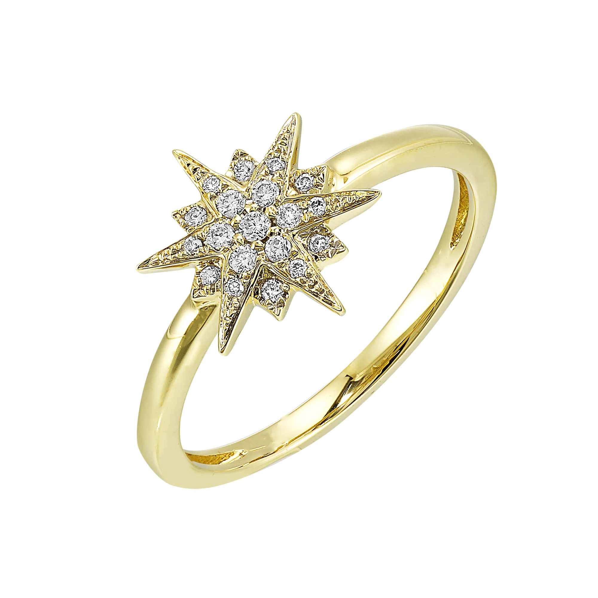 14Kt Yellow Gold Diamond 1/10Ctw Ring view 2